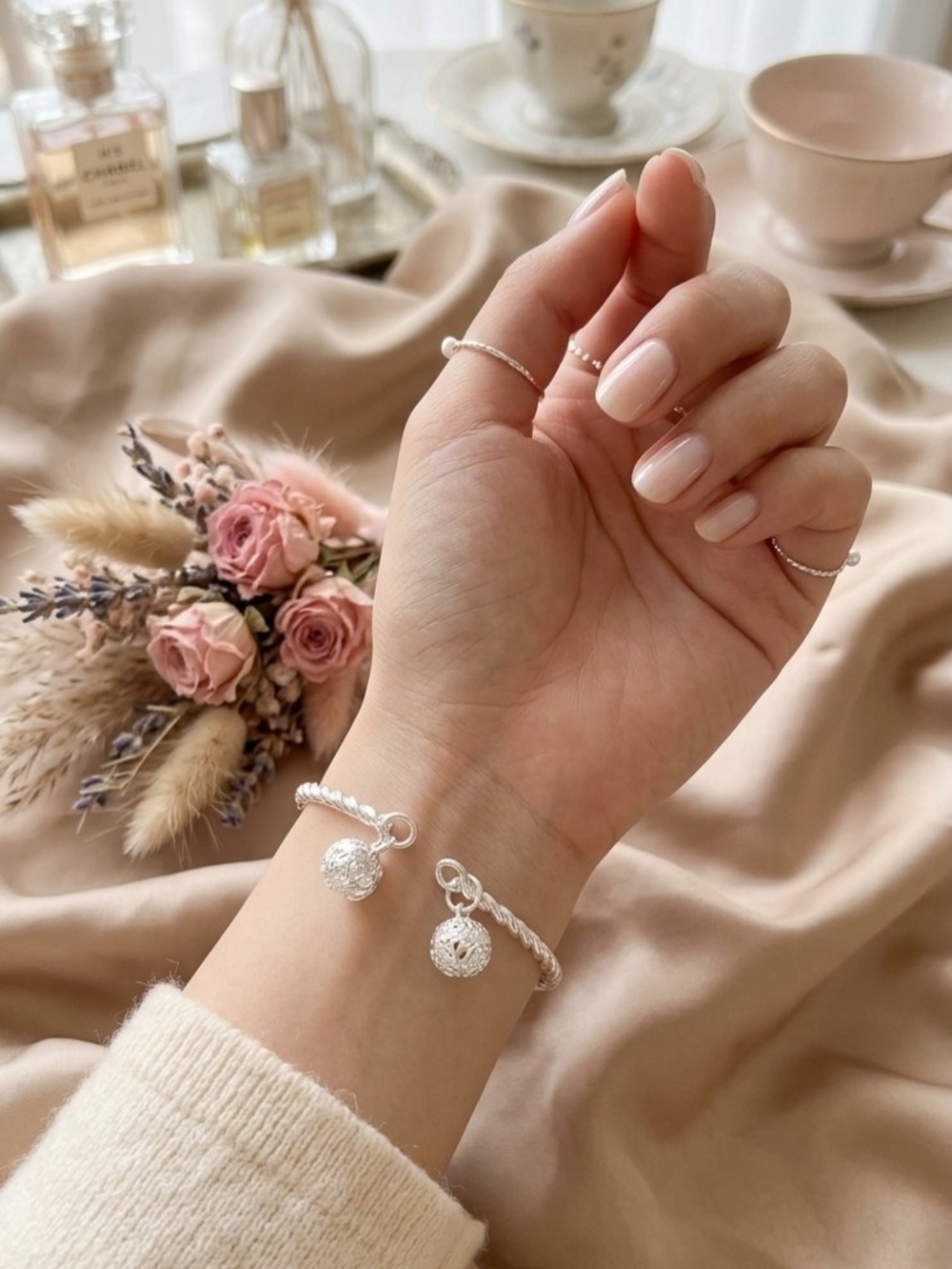 925 Sterling Silver Bracelet With Beautiful Sound